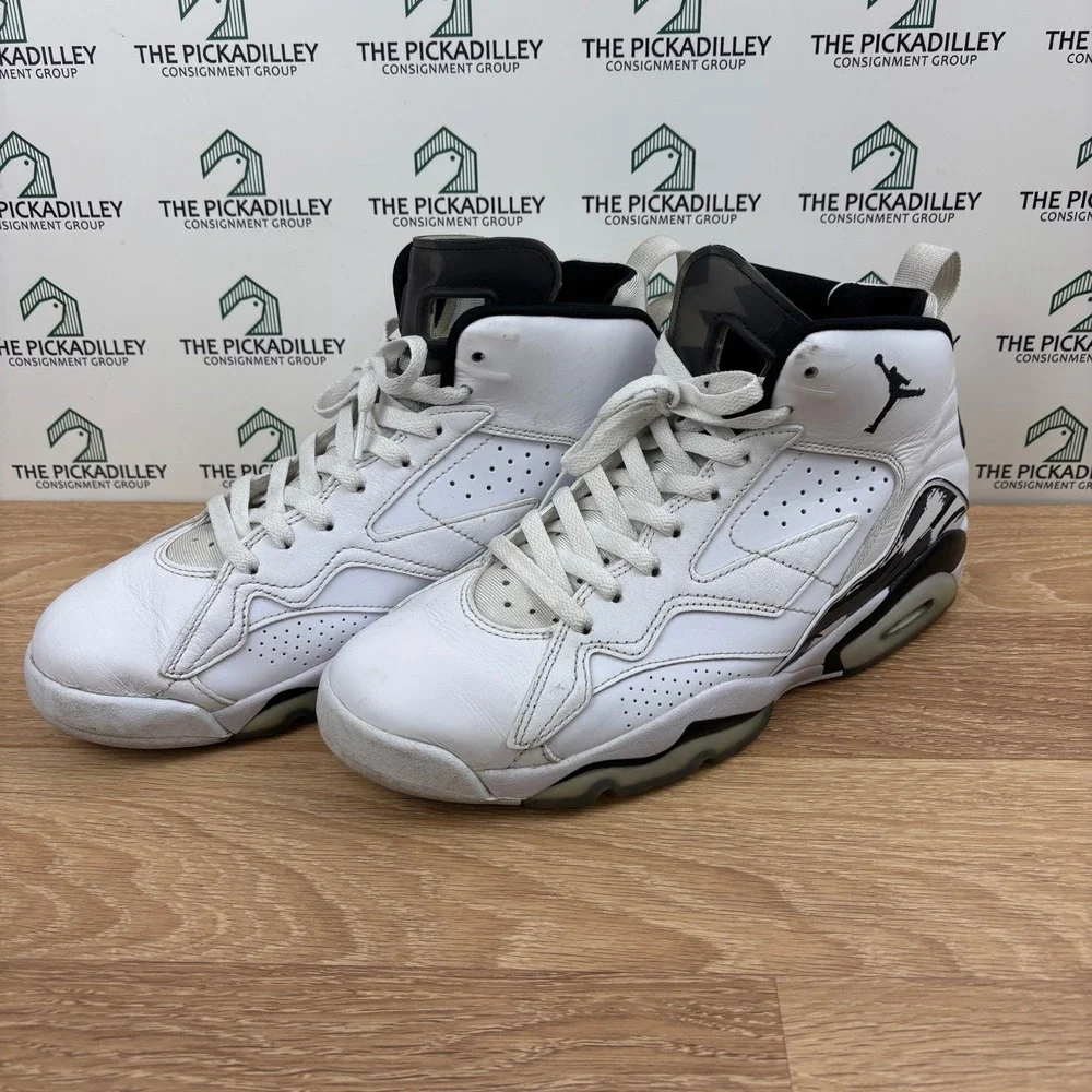Jordan Jumpman MVP White Black High Top Basketball Sneakers Mens 10.5 DZ4475-100
